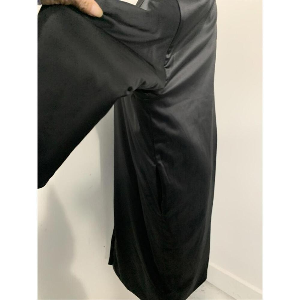 Derek Lam IOC Athleta Womens UPTOWN Black Satin Oversized Snap Coat Jacket XS - Picture 5 of 9